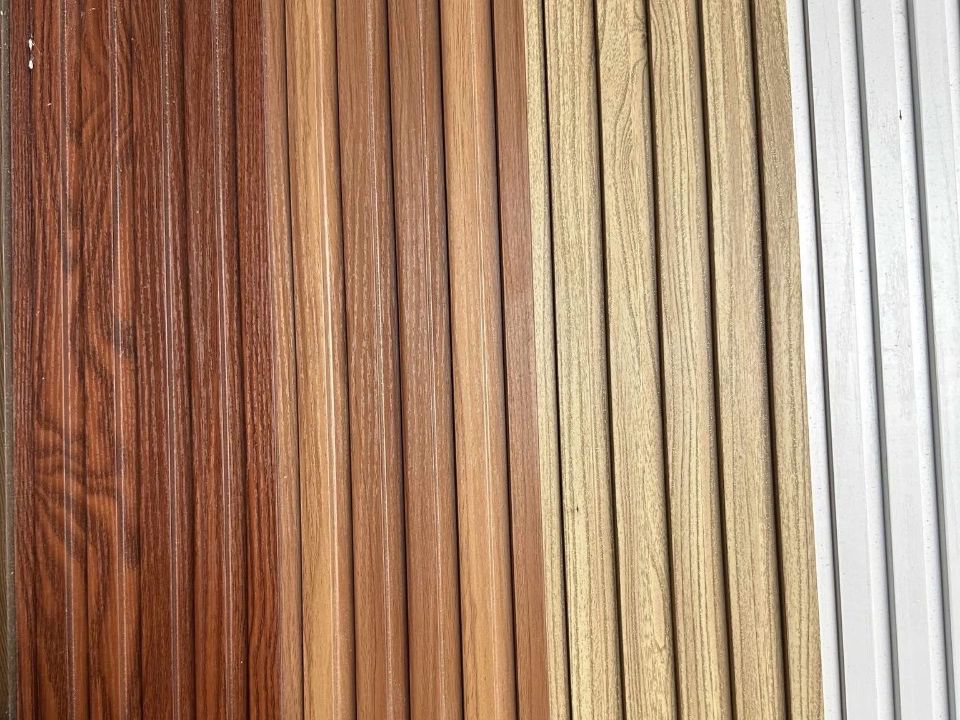 Fluted wall cladding finish options